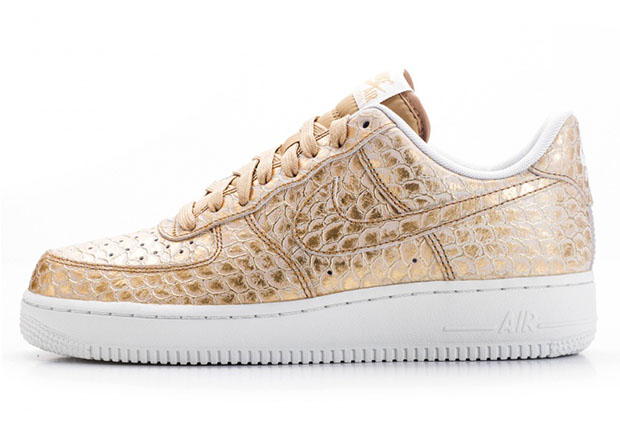 Nike Air Force 1 Gold Snakeskin 2