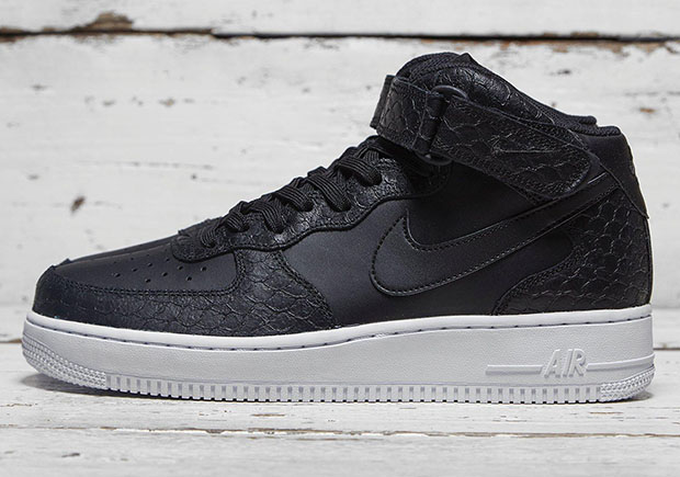 Nike Air Force 1 Mid Black Snakeskin 2