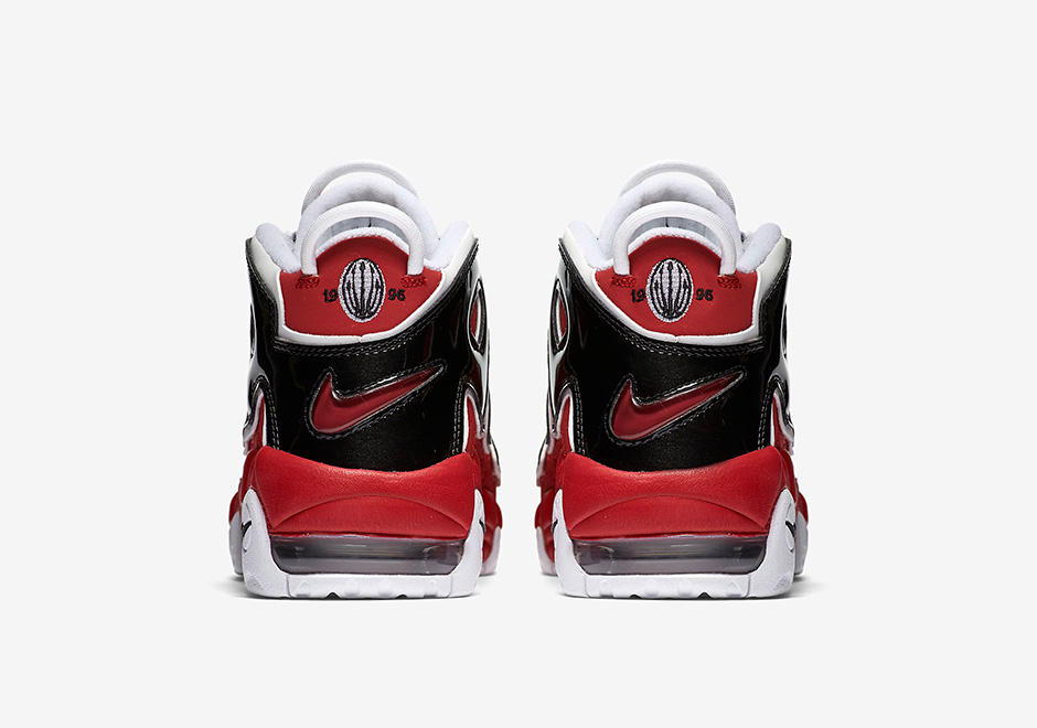 Nike Air More Uptempo Gs Red Black White Hoop Pack 4