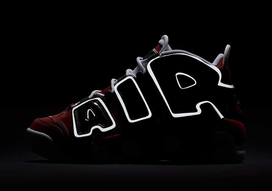 Nike Air More Uptempo Gs Red Black White Hoop Pack 5