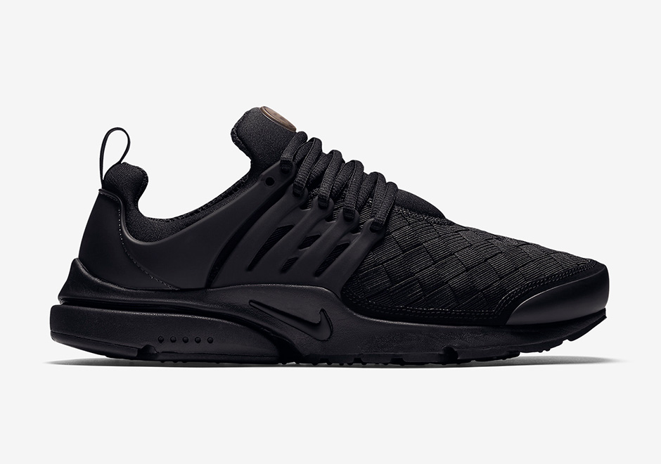 Nike Air Presto Woven Triple Black 2