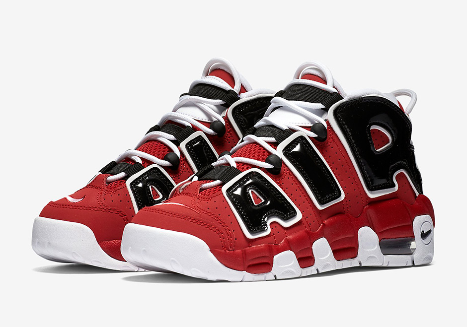 Nike Uptempo Red Black Gs