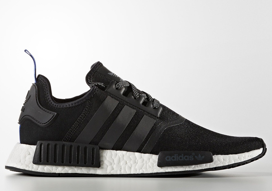 Adidas Nmd R1 Black White Blue 2