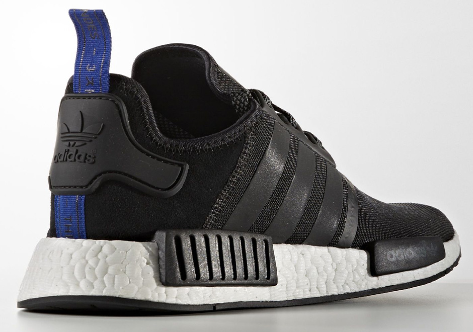 Adidas Nmd R1 Black White Blue 3