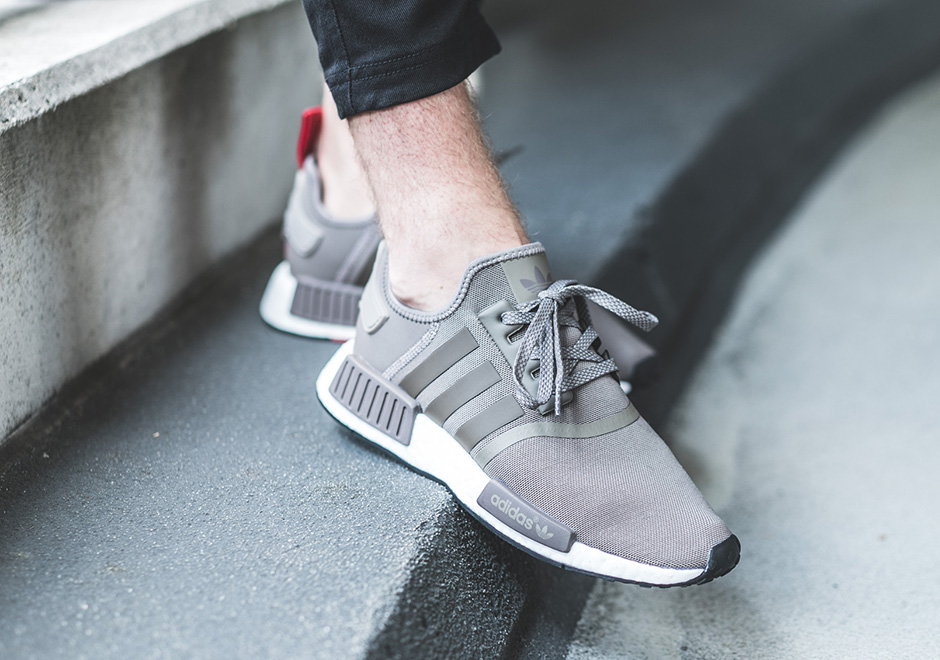 Adidas Nmd R1 Taupe Red 2