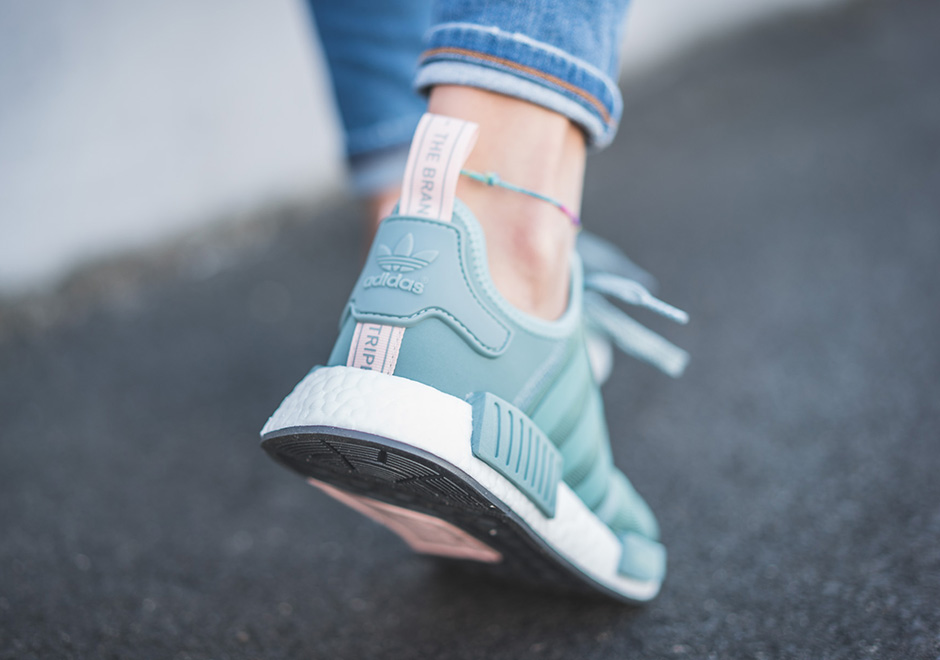 Adidas Nmd R1 Vapour Green Light Pink 1