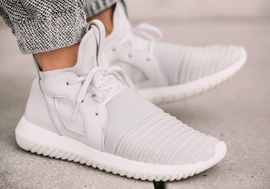 Adidas Tubular Defiant Knit Wmns White 01