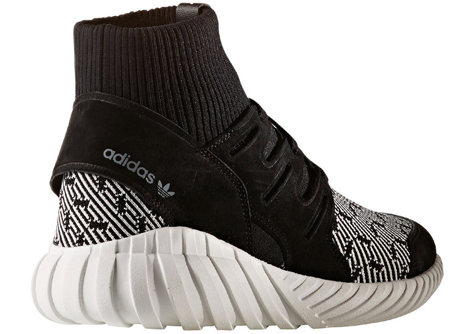 Adidas Tubular Doom Primeknit Core Black White S80096 3