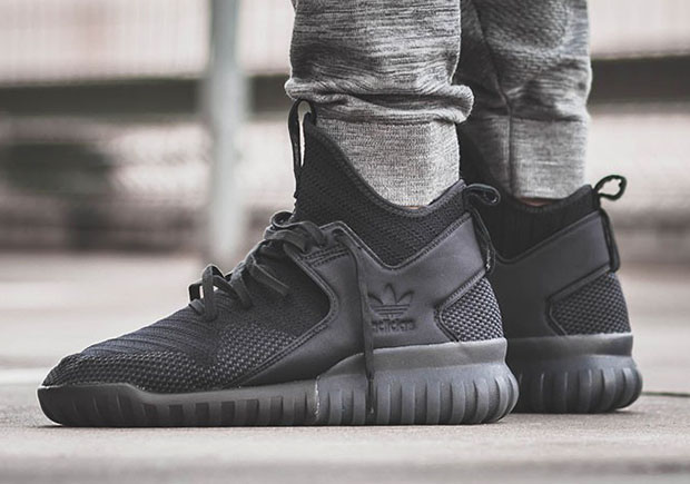 Adidas Tubular X Primeknit Core Black Dark Grey Core Black 1