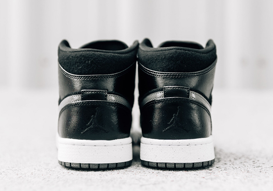 Air Jordan 1 Mid Premium Black Wingless 06