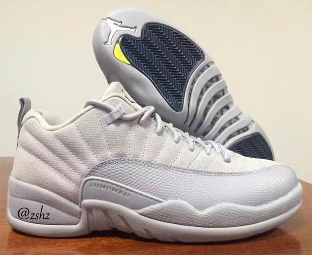 Air Jordan 12 Low Grey Navy Yellow 3