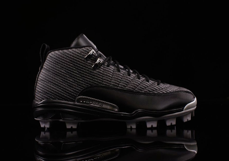 Air Jordan 12 Mcs Baseball Cleats Black Available Now 2