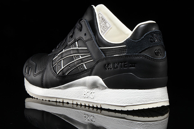 Asics Gel Lyte Iii Leather Black White 5