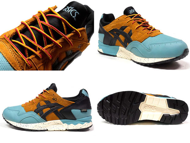 Asics Gel Lyte V Gore Tex Blue Brown Black 3