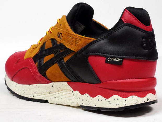 Asics Gel Lyte V Gore Tex Red Brown Black 2