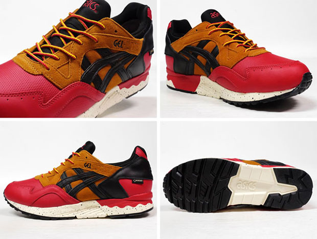 Asics Gel Lyte V Gore Tex Red Brown Black 3