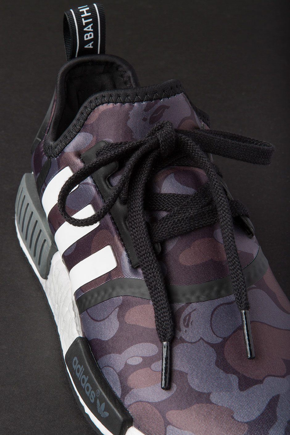 Bape Adidas Nmd Black Grey Camo 1