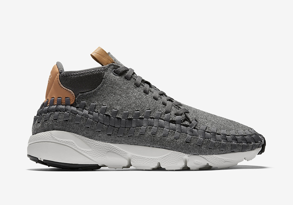 Nike Air Footscape Woven Chukka Se Wool Dark Grey Vachetta Tan 1