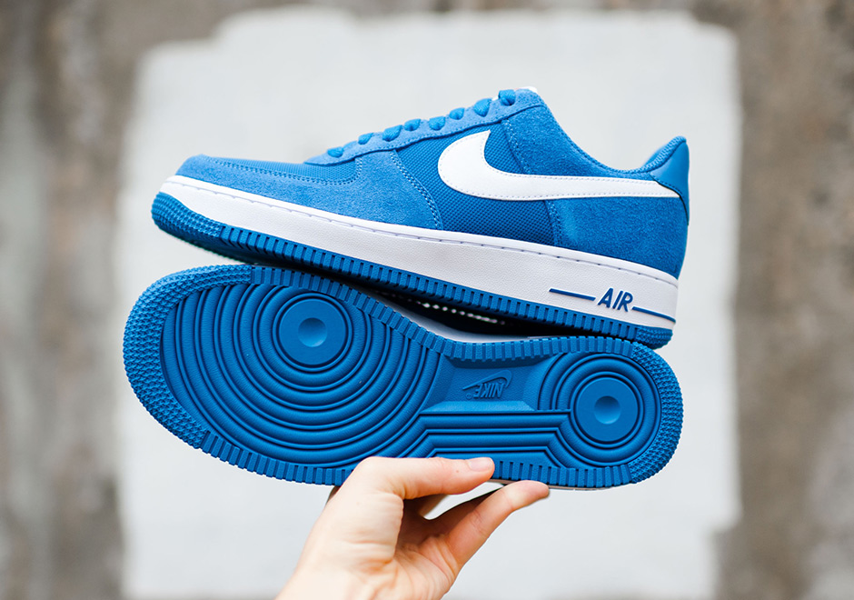 Nike Air Force 1 Low Star Blue Suede 1