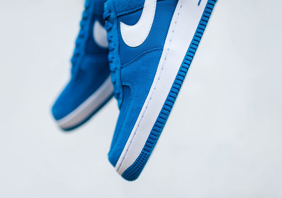 Nike Air Force 1 Low Star Blue Suede 3