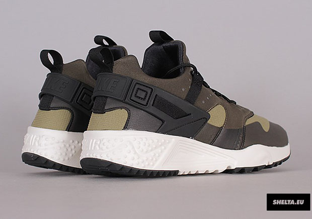 Nike Air Huarache Utility Trooper Sail Cargo Khaki 4