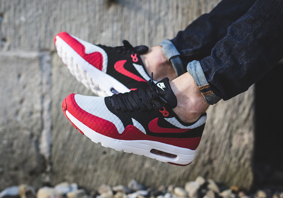 Nike Air Max 1 Ultra Essential White Red Black 2