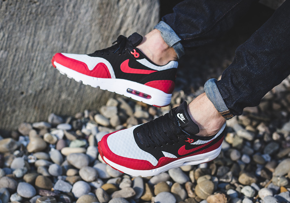 Nike Air Max 1 Ultra Essential White Red Black 3