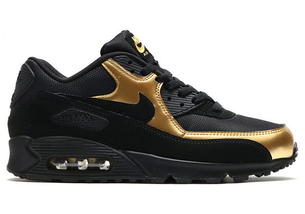 Nike Air Max 90 Black Metallic Gold 2