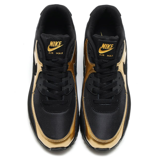 Nike Air Max 90 Black Metallic Gold 3