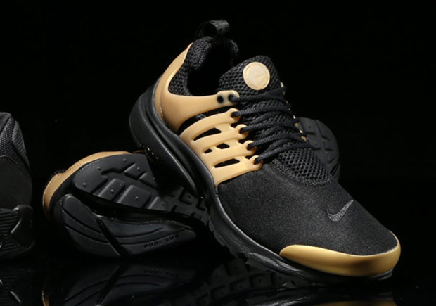 Nike Air Presto Black Metallic Gold 1