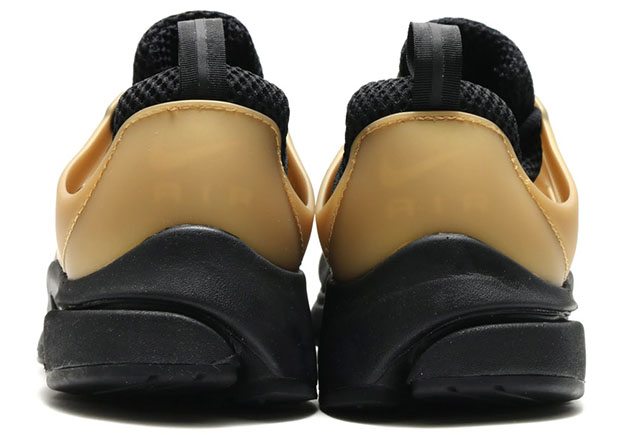 Nike Air Presto Black Metallic Gold 5