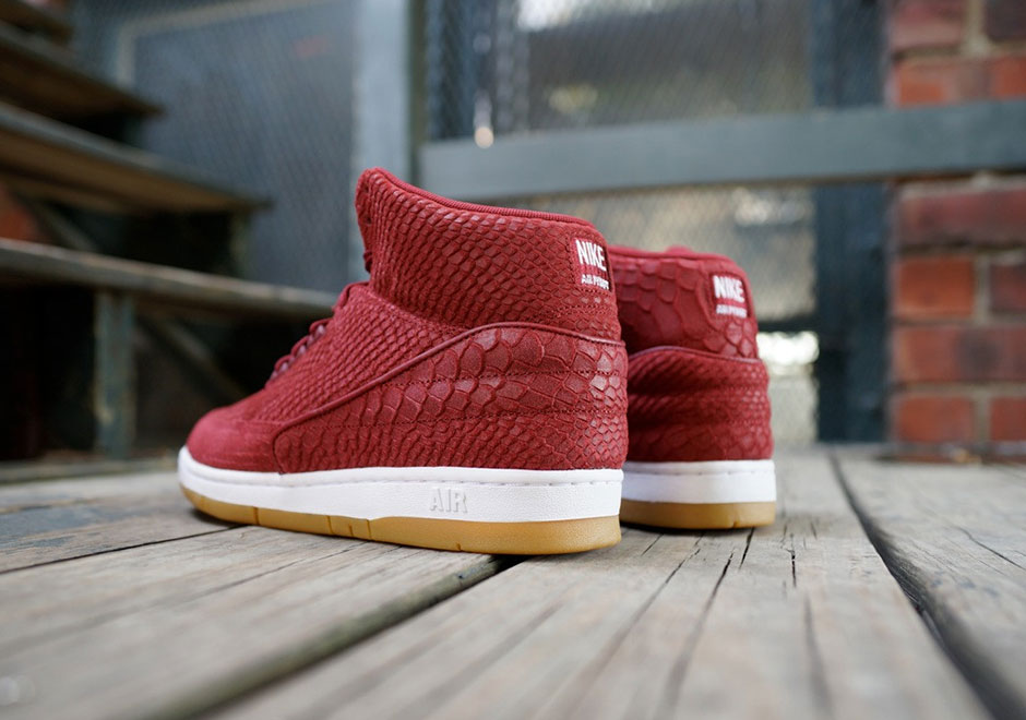 Nike Air Python Red Snakeskin Suede Gum 6