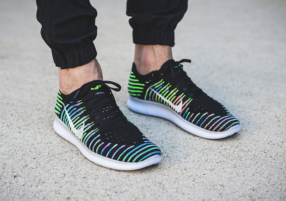 Nike Free Rn Flyknit Multicolor Stripes 2