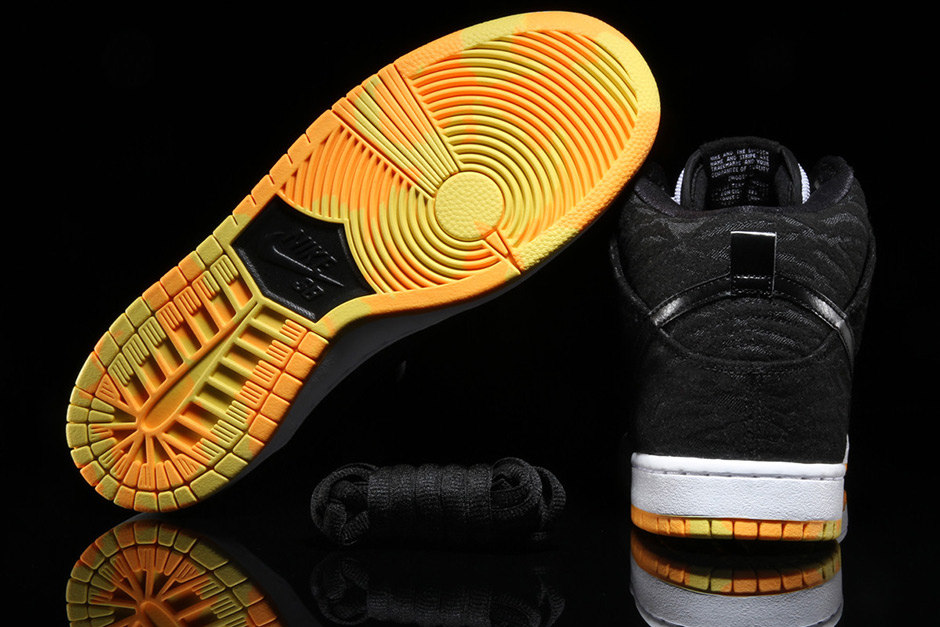 Nike Sb Dunk High Black Yellow Zebra 6