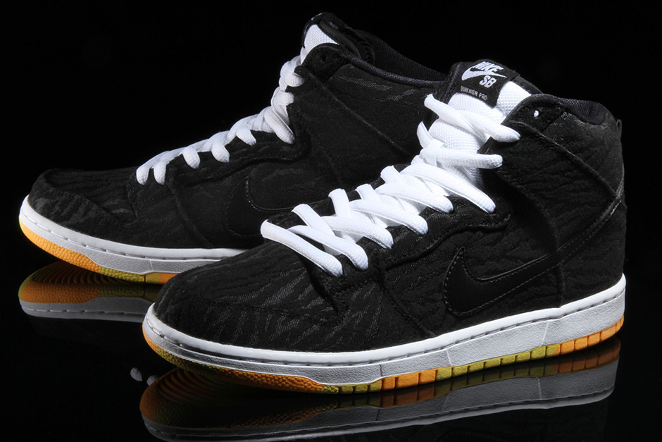 Nike Sb Dunk High Black Yellow Zebra 7