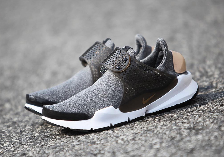 Nike Sock Dart Black Grey Fleece 1