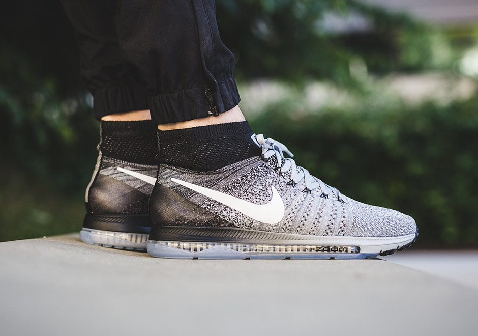 Nike Zoom All Out Flyknit Oreo Black Wolf Grey 2