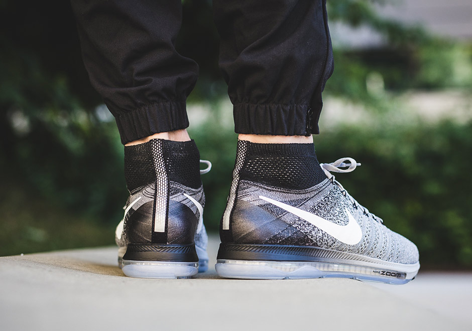 Nike Zoom All Out Flyknit Oreo Black Wolf Grey 3