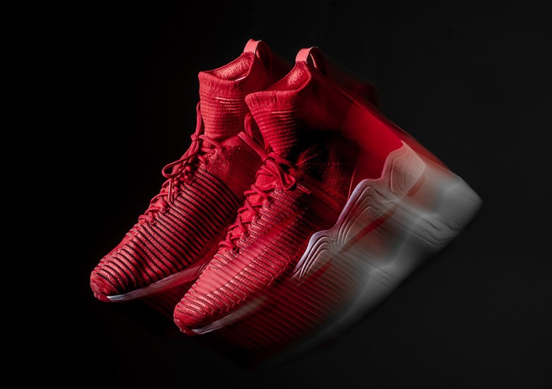 Nike Zoom Mercurial Flyknit IX In University Red