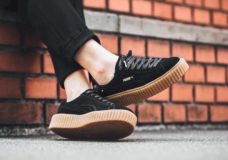 Puma Rihanna Creeper Restock Black Tan Gum 1