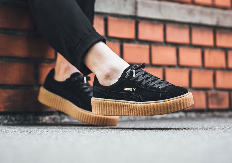 Puma Rihanna Creeper Restock Black Tan Gum 2