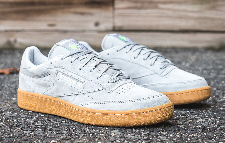 Reebok Club C 85 Indoor Baseball Grey Blue White Aq9874