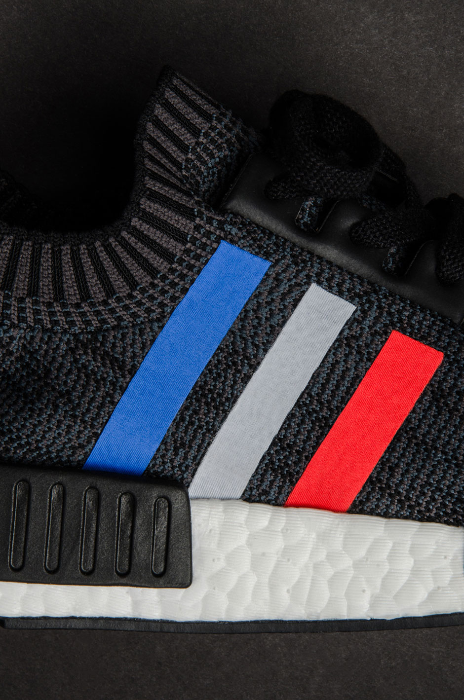 Adidas Nmd R1 Primeknit Tricolor Black 9