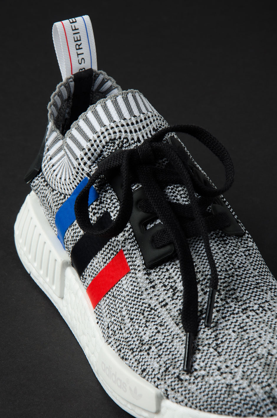 Adidas Nmd R1 Primeknit Tricolor White 1