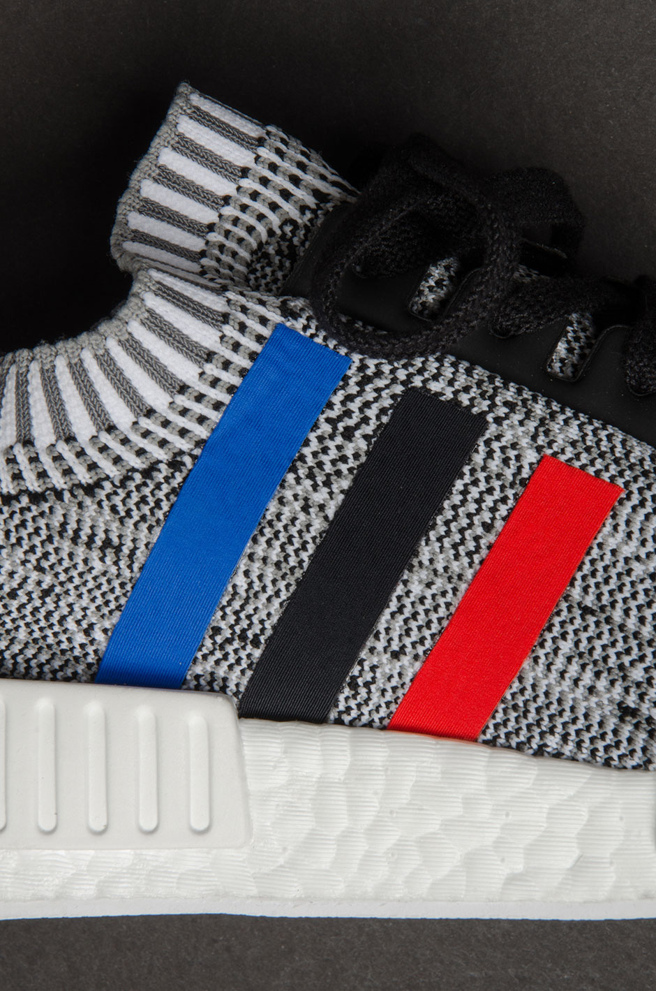 Adidas Nmd R1 Primeknit Tricolor White 9