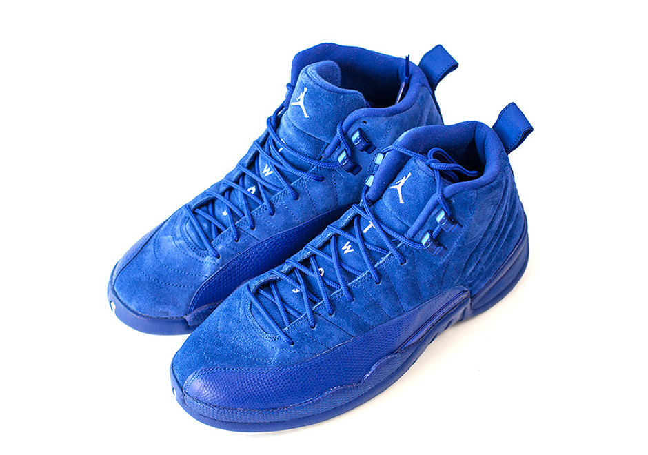 Air Jordan 12 Royal Suede Detailed Photos 03