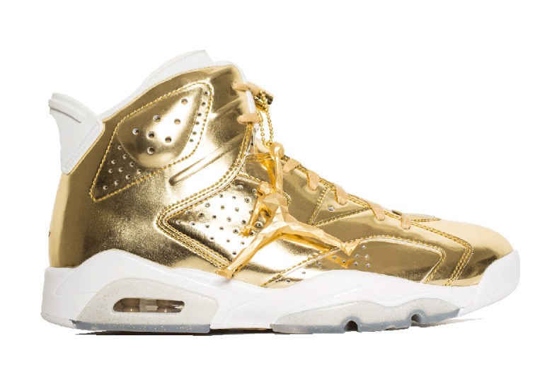 The Air Jordan 6 Pinnacle In Gold Releases With Awesome Hangtag