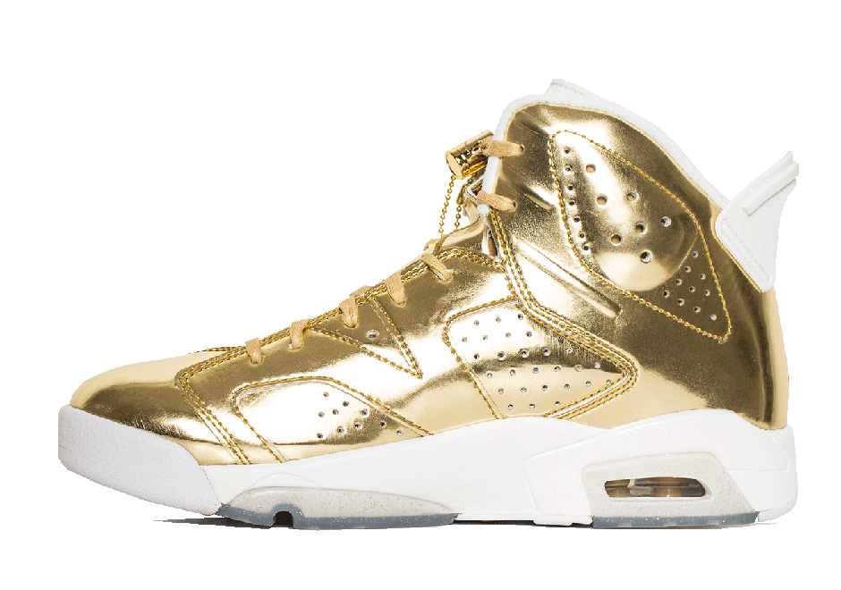 Air Jordan 6 Pinnacle Metallic Gold Detailed Look 02