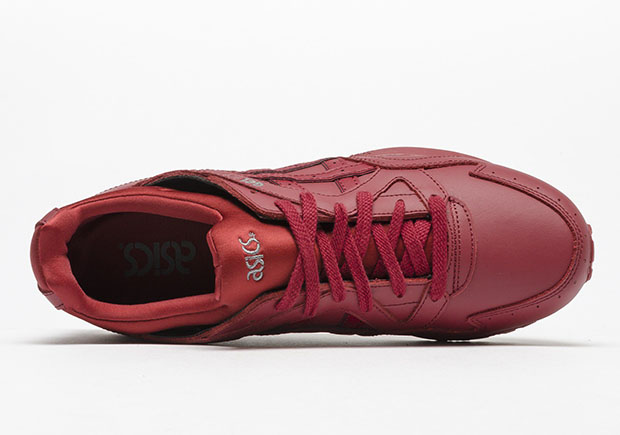 Asics Gel Lyte V Red Leather Burgundy 4