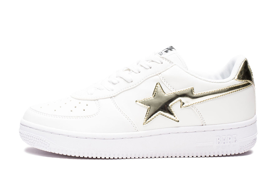 Bape Gold Foil Bapesta 0